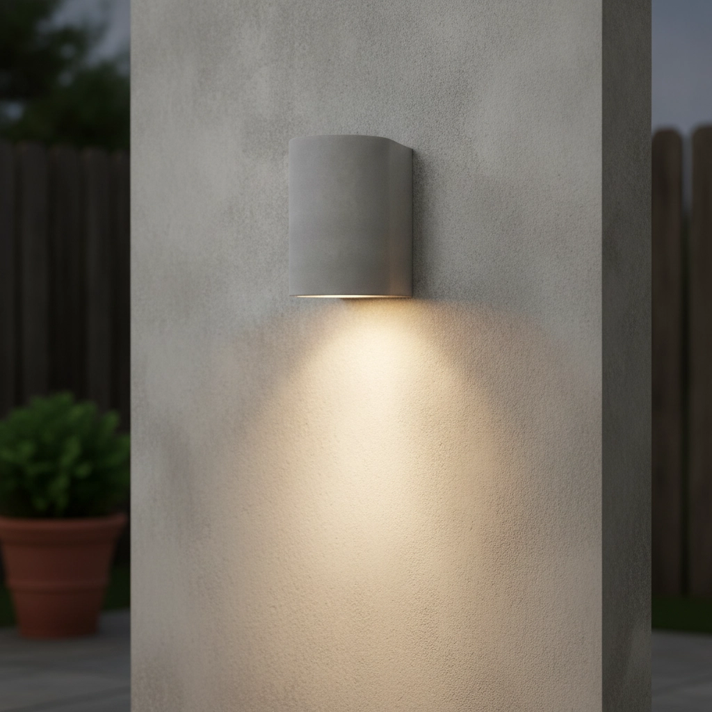 Wall spotlight Lido concrete grey 12cm