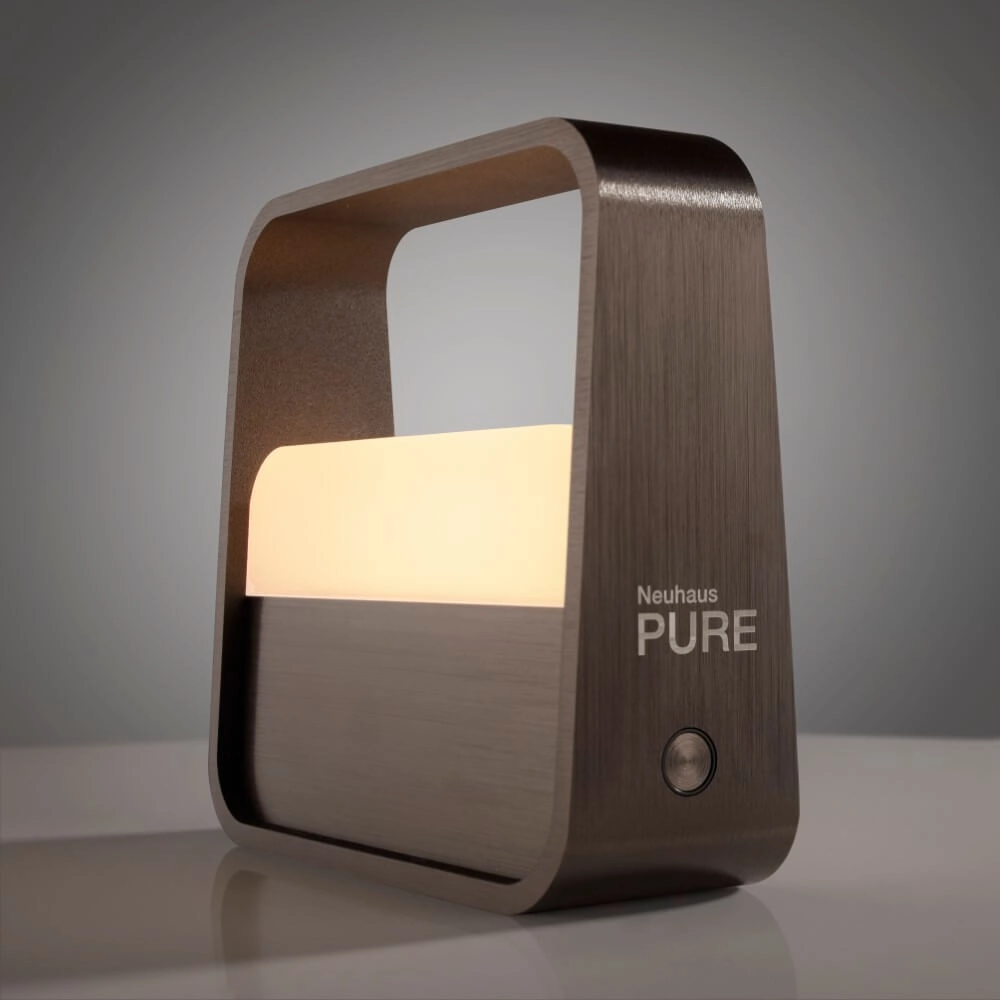 Designer table lamp Pure Go brown Paul Neuhaus 4012248383384
