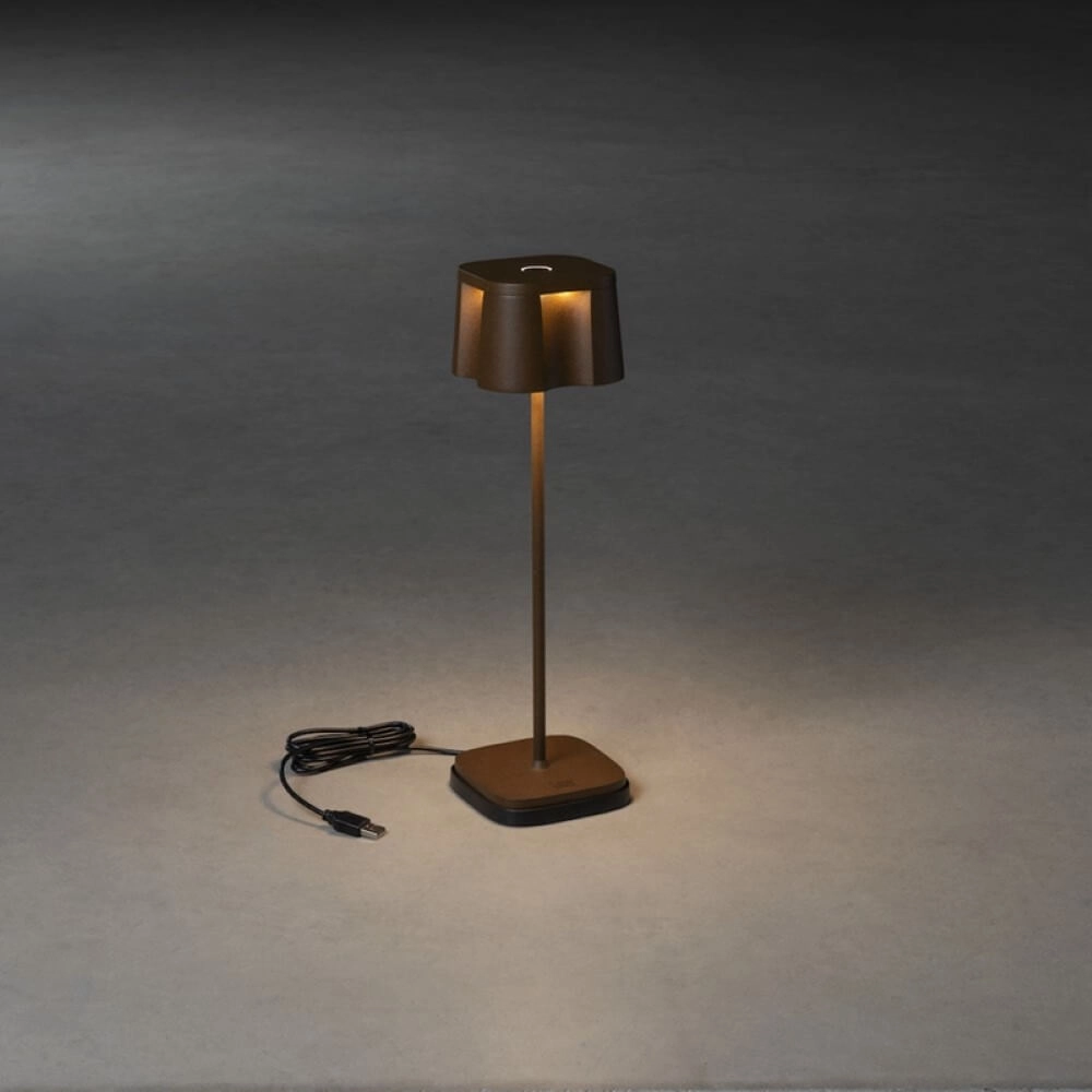 Rusty brown table lamp Nice Rechargeable KonstSmide 7318307818970