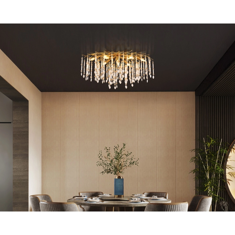 Ceiling lamp Gloria 100cm gold Globo 9007371575985