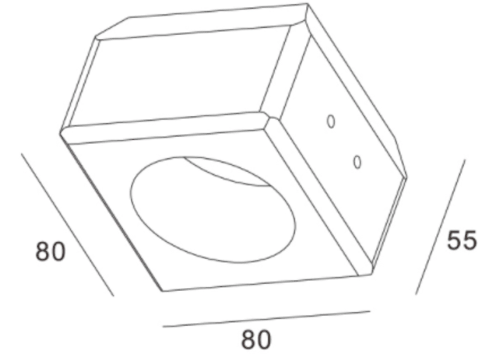 Plaster recessed spot Henry Artdelight 8719831730544