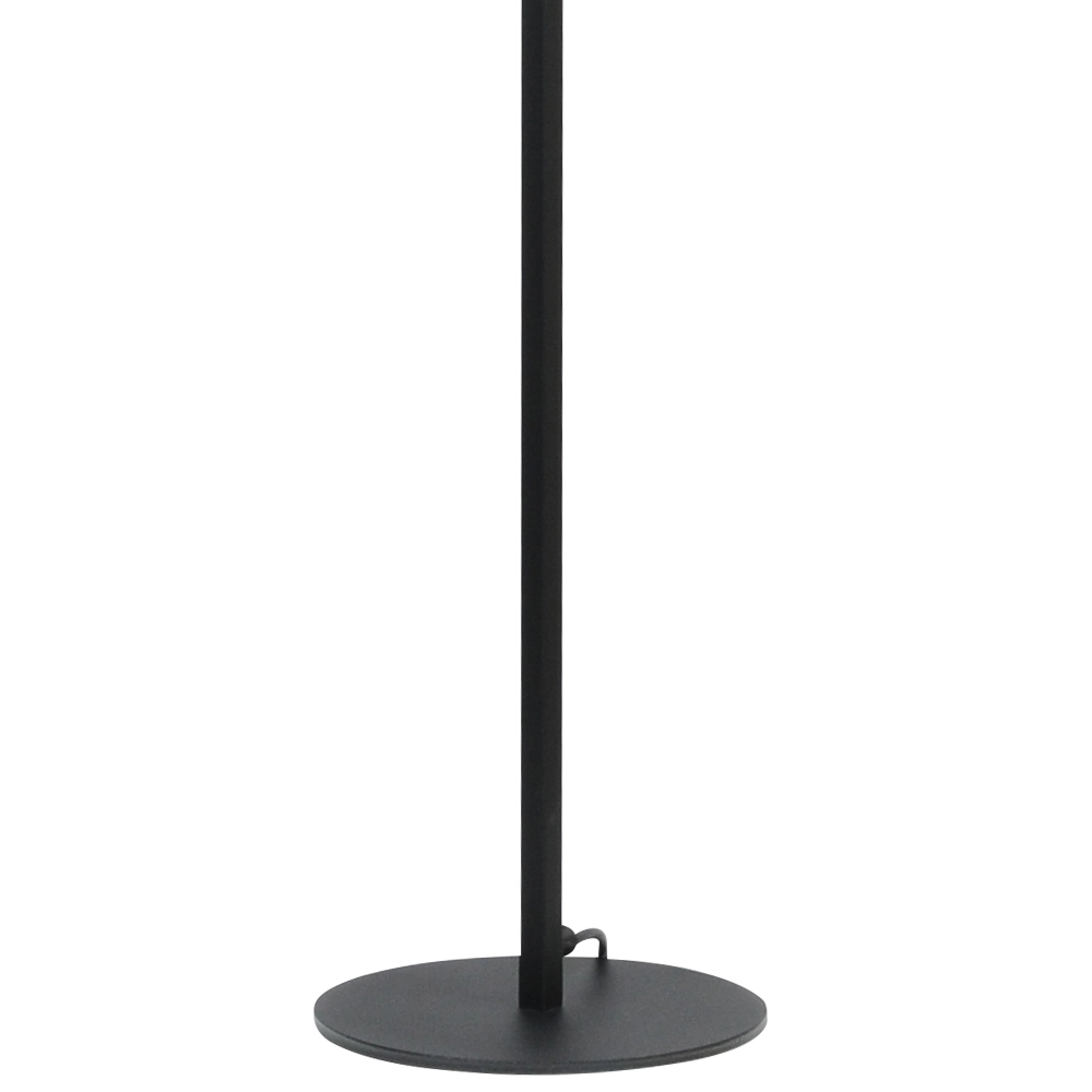 Black floor lamp Venus 175cm with sand-colored lampshade Masterlight 8718121204307