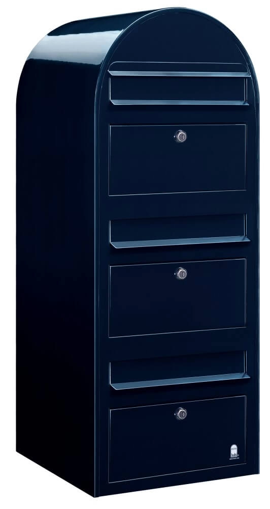 Mailbox Trio 5004 Black blue