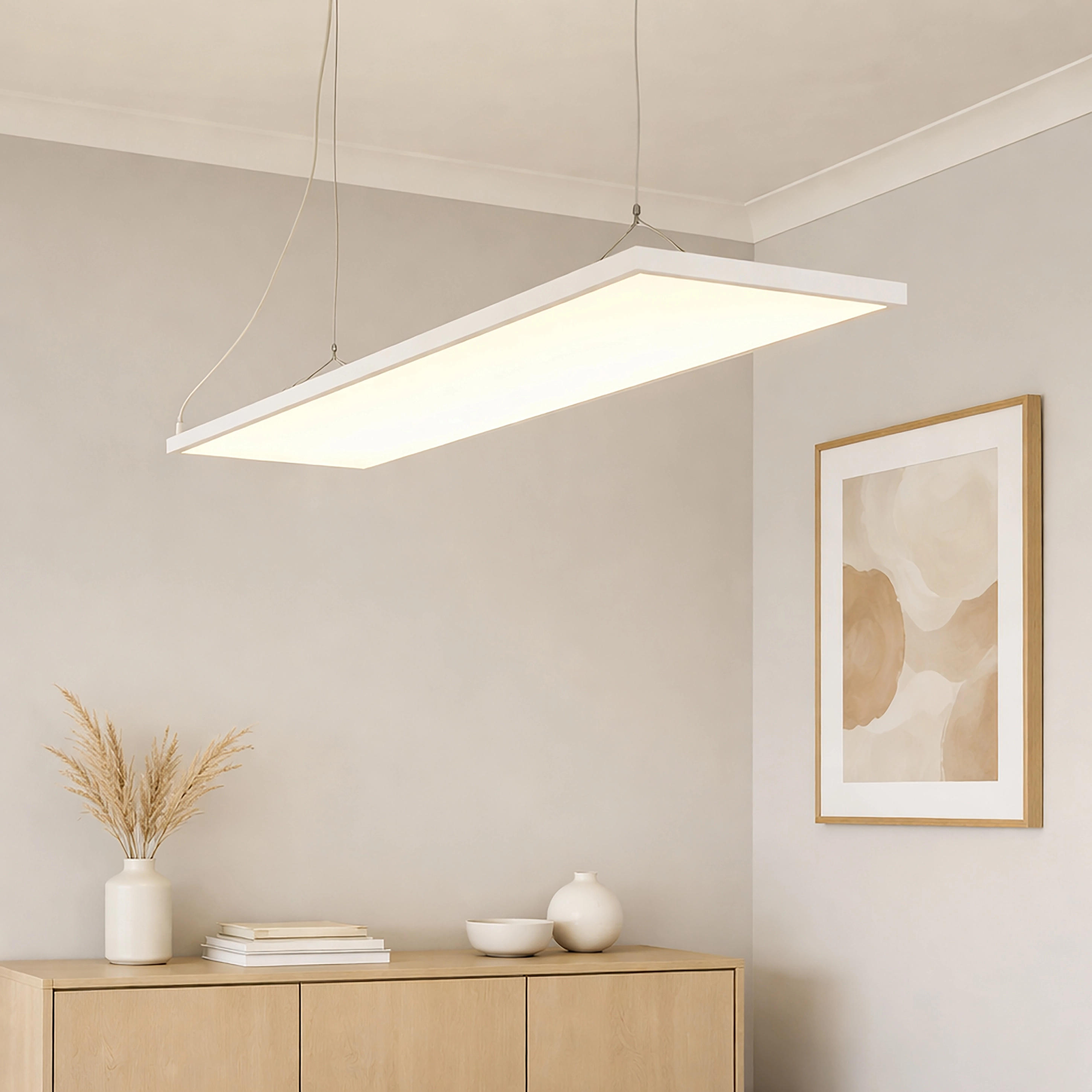 Pendant lamp Vistina white Lyora 5053423272702