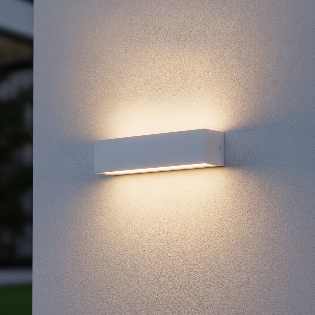 Sleek wall lamp Allure white 26cm