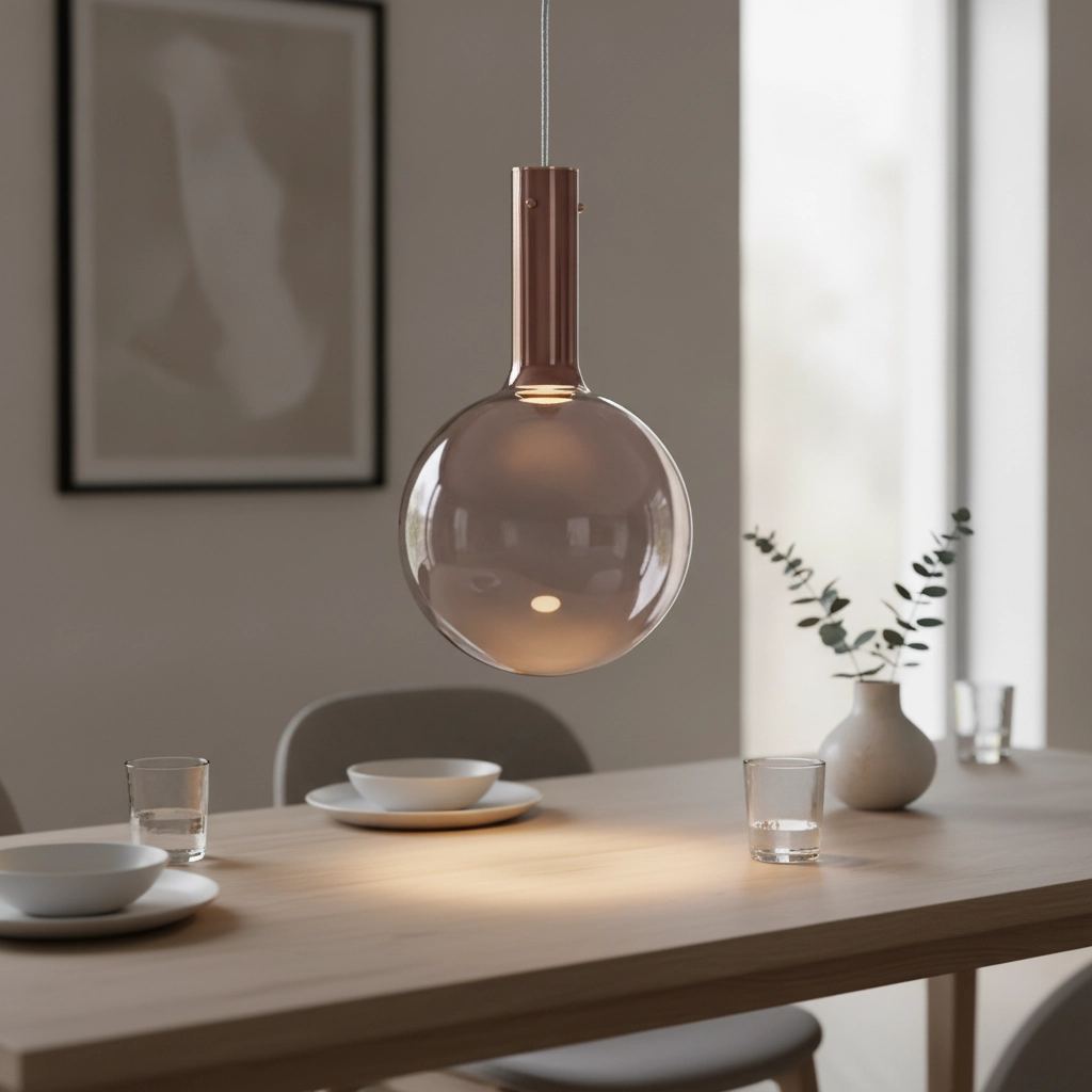 Pendant lamp Nostos brown glass