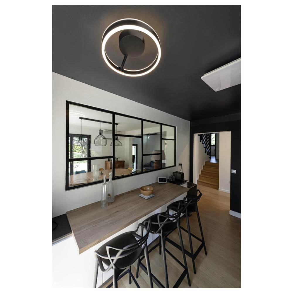 Design ceiling lamp One 60 black Ø 60cm SLV 4024163298490