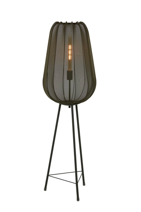 Bohemian floor lamp Plumeria green Ø 42cm Light & Living 8717807651312