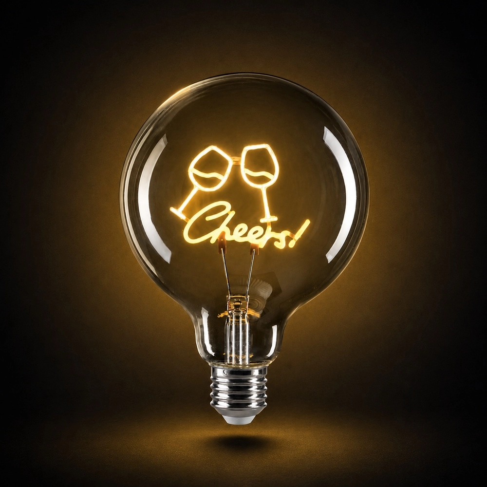 E27 light source Lumopop "Cheers" yellow Brilliant 4004353477652