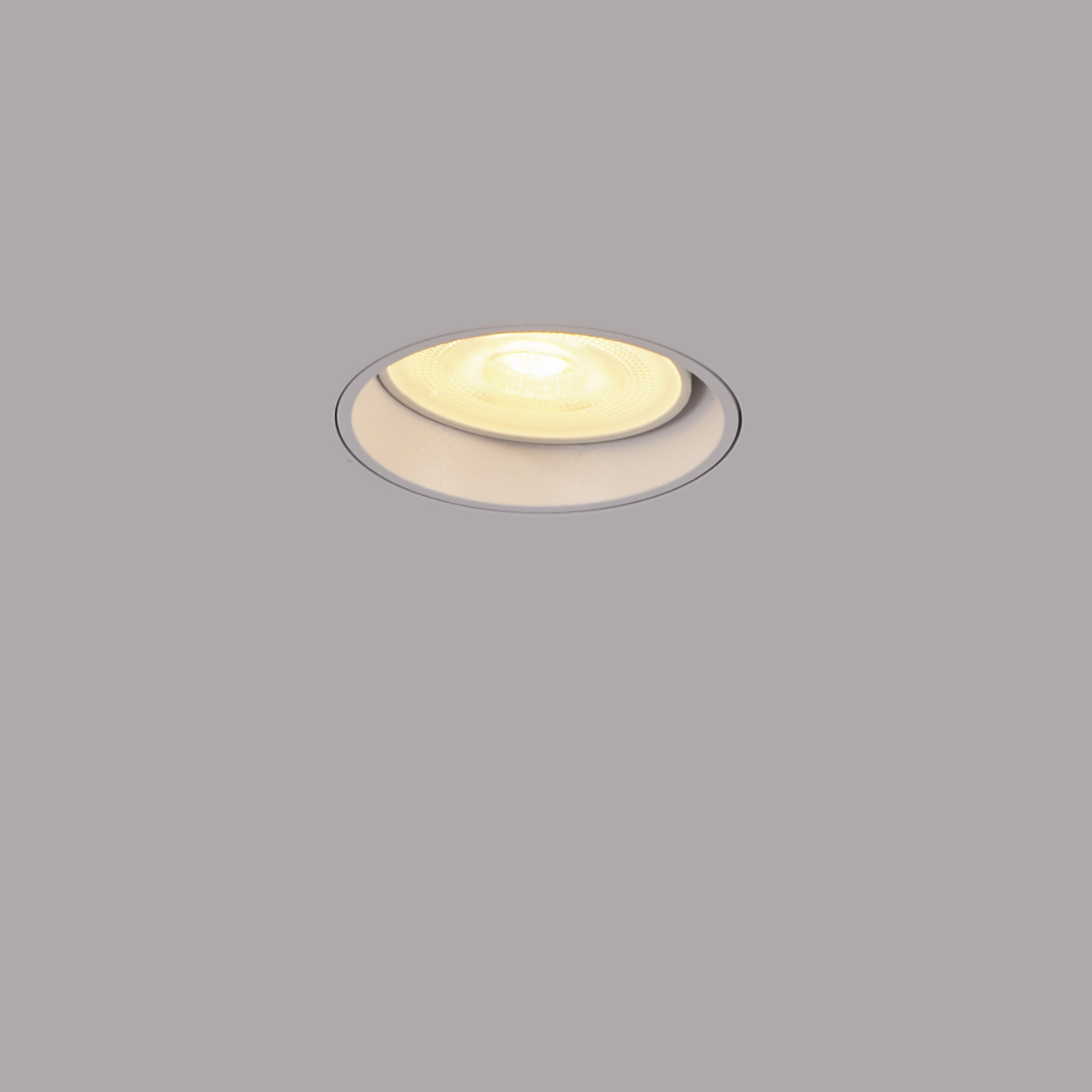 Recessed stucco spot Mini white without a border