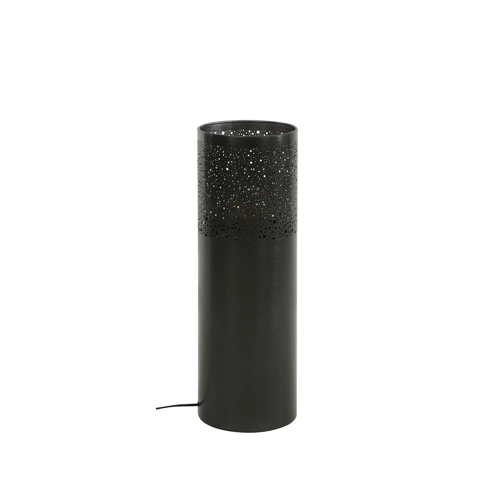 Oriental floor lamp Cylinder 60cm - black nickel Lyora 8716803511286