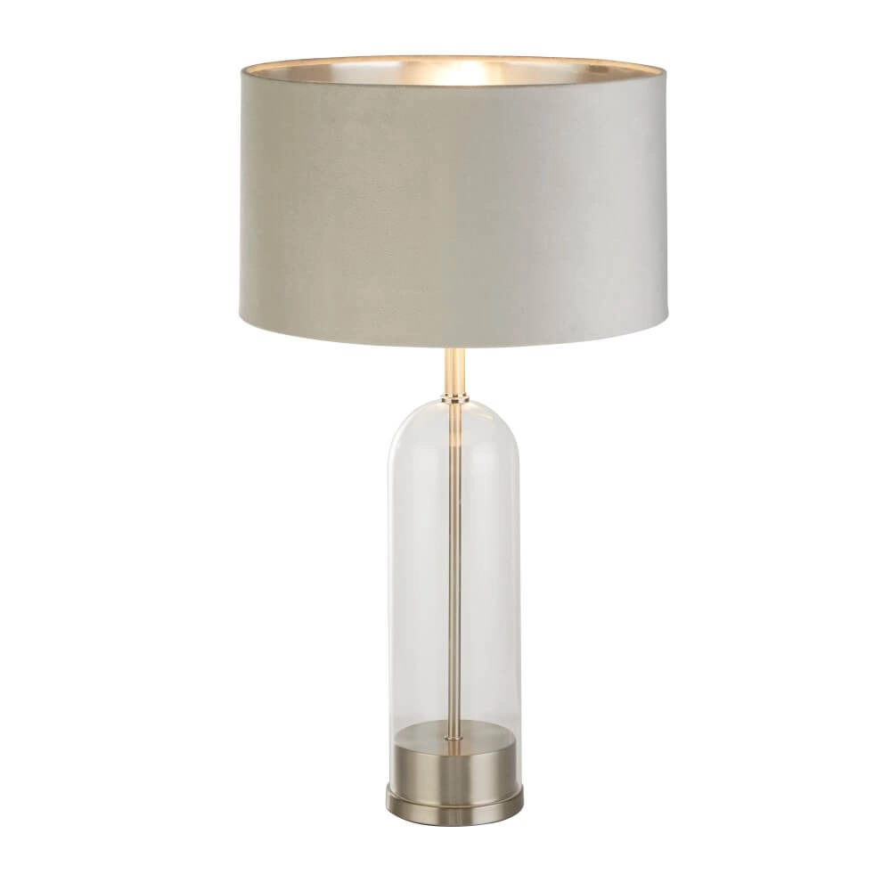 Table lamp Oxford with grey hood Searchlight 5053423256894