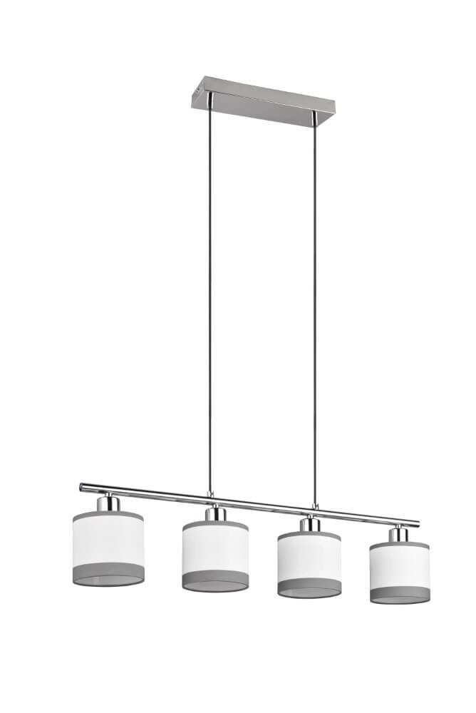 Hanging lamp Davos white 4-light
