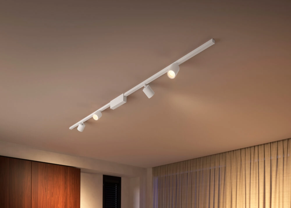 Hue Perifo - White and color set of 4 spots white Philips 8719514407787