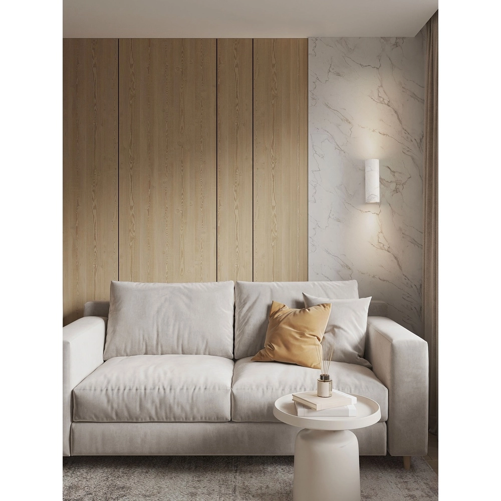 Design wall lamp Olvio white marble