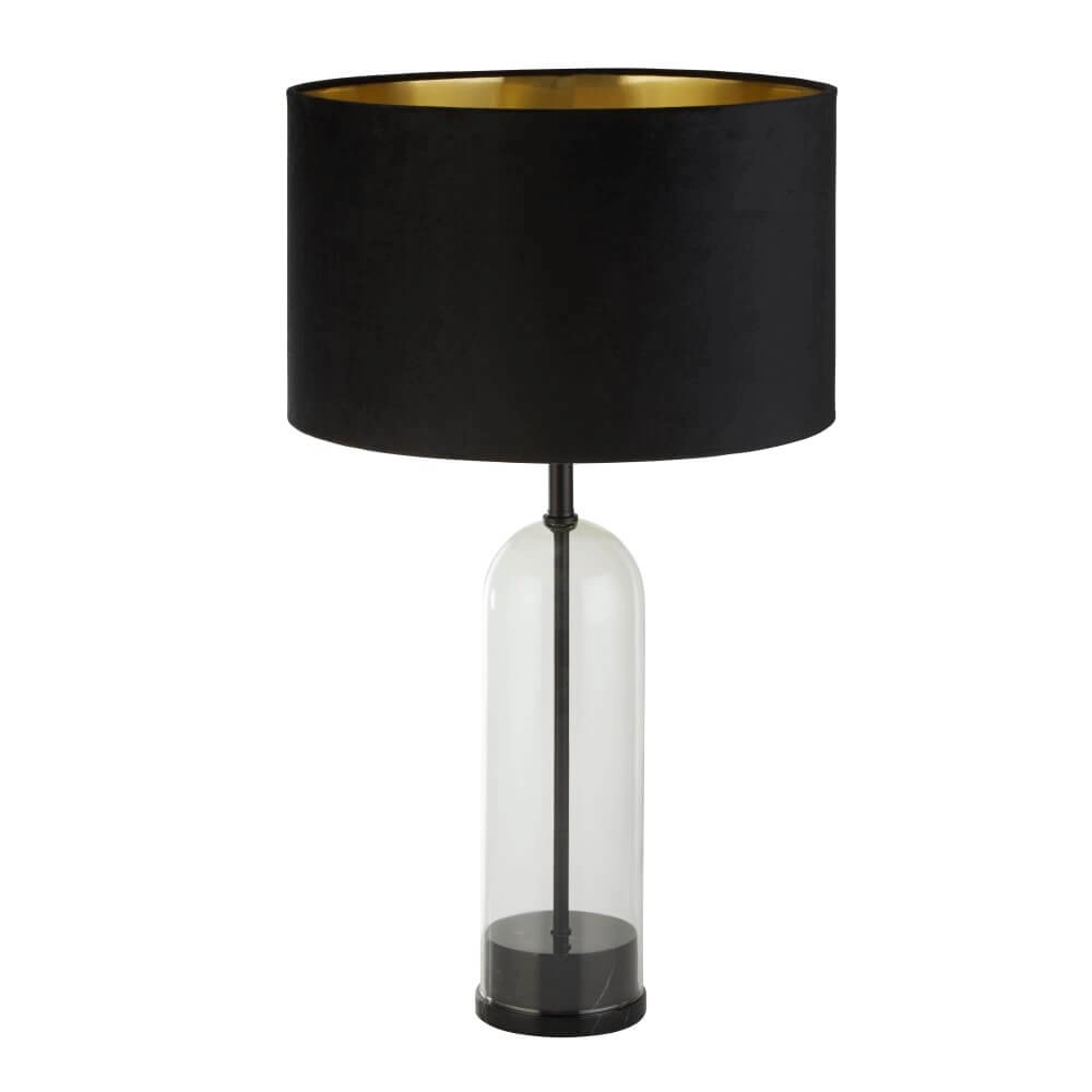 Unique table lamp Oxford with black hood