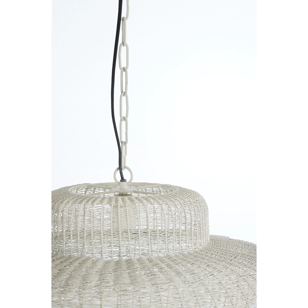 Metal pendant lamp Piedra Ø 59cm - cream Light & Living 8717807778835