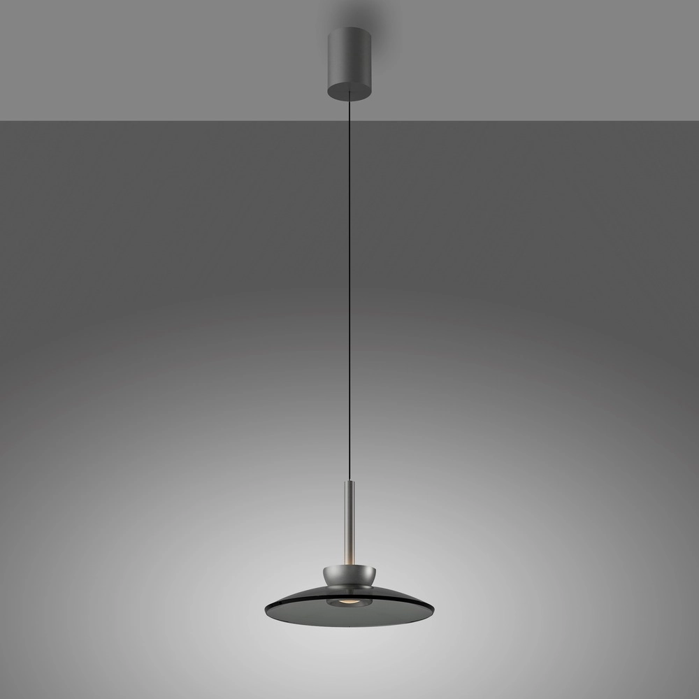 Pendant lamp Ø 32cm Pure Moon with smoke glass Paul Neuhaus 4012248386293