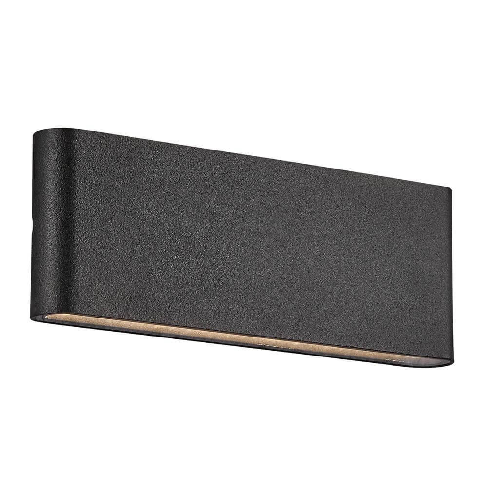 Sleek design wall lamp Kinver black 26cm