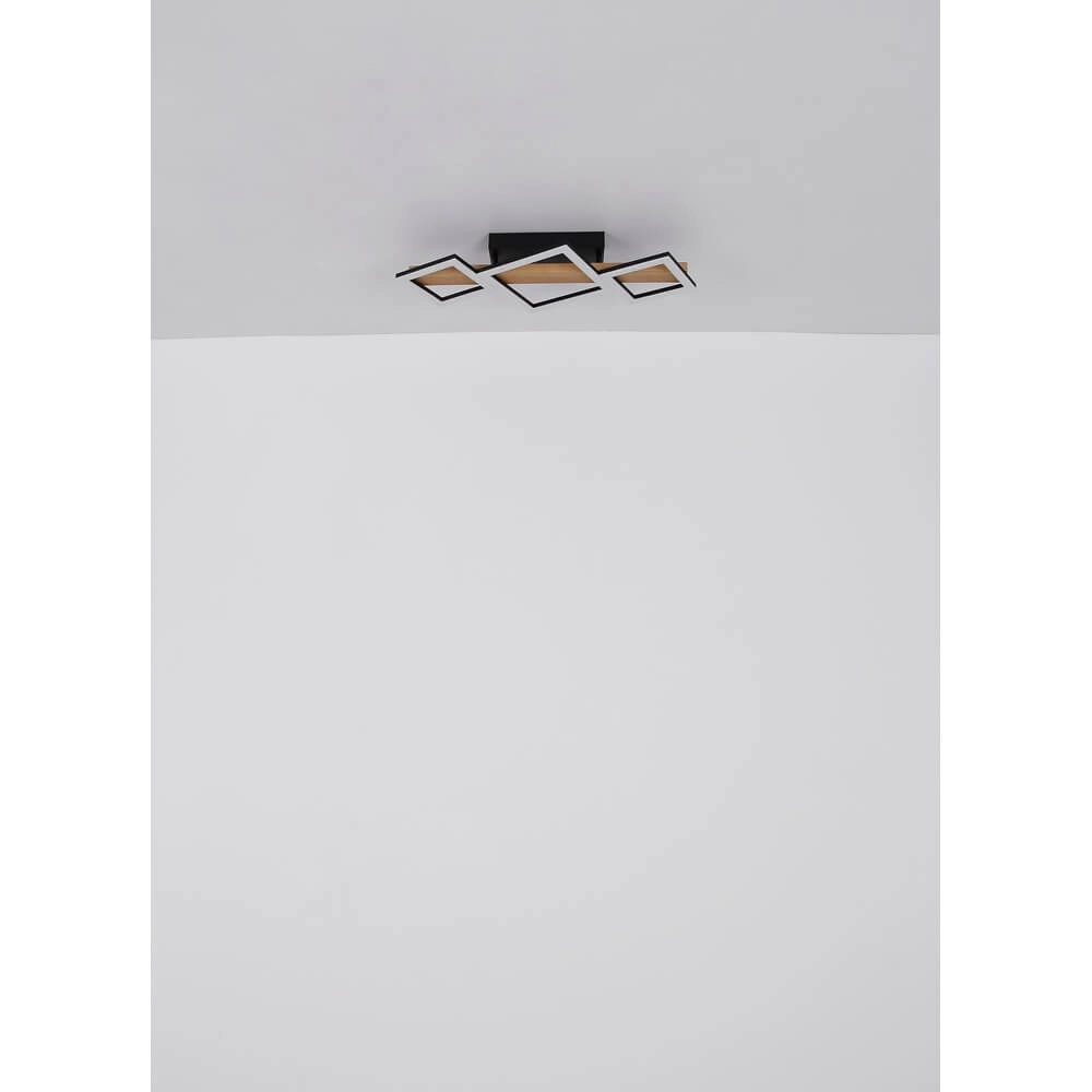 Modern ceiling lamp Dustin black 66cm Globo 9007371448104