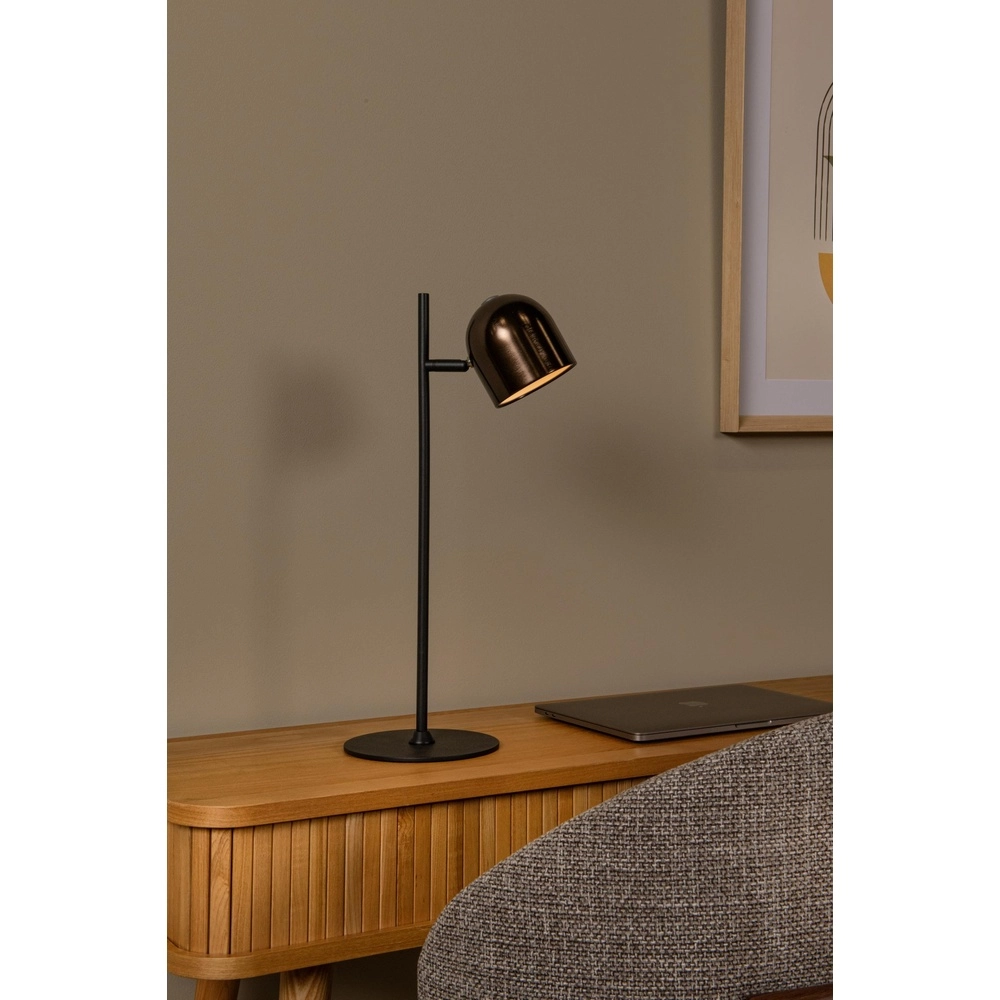 Rechargeable table lamp Skanska Rech coffee brown Lucide 5411212032140