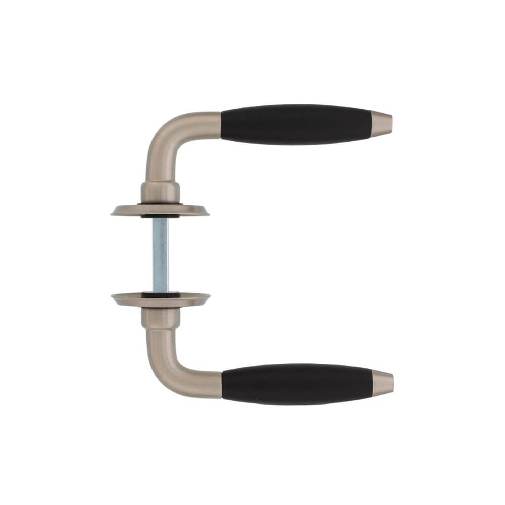 Door handle Antonnet on rosette matt nickel Intersteel 8714186489093