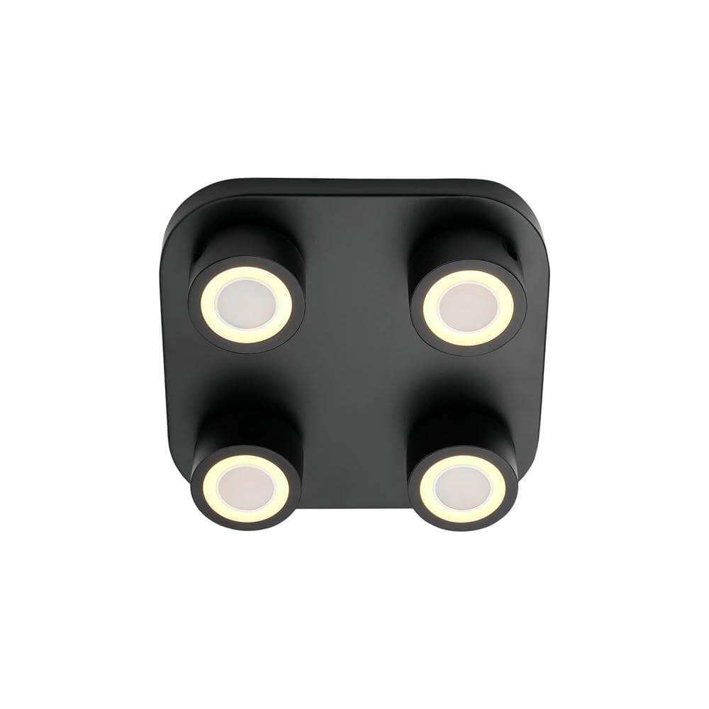 4-light ceiling lamp Clyde Black design Nordlux 5704924018435