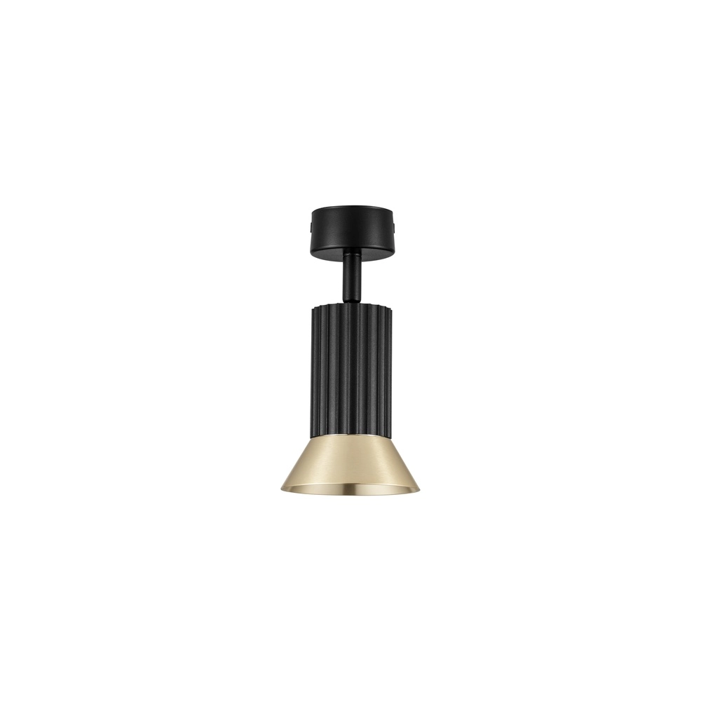 Ceiling spotlight Luvia Orientable black with gold Lyora 5212017475510