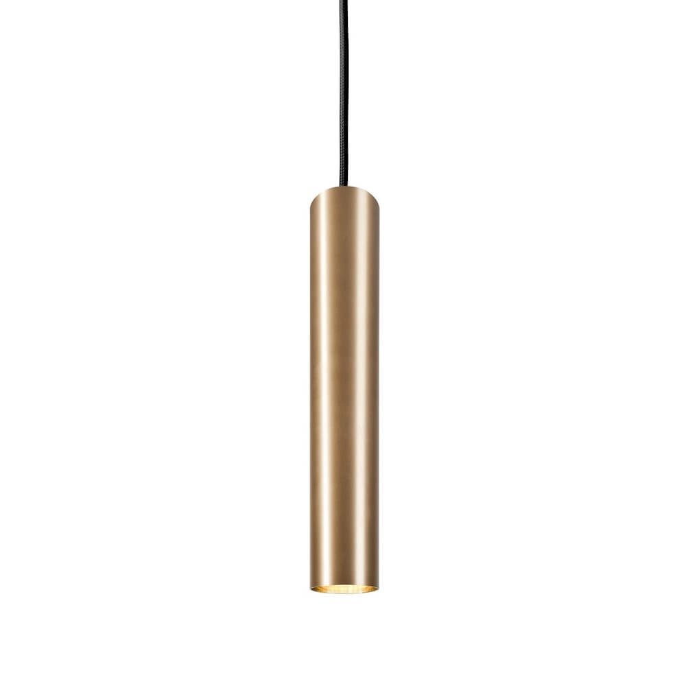 Sleek hanging lamp Eye black/gold