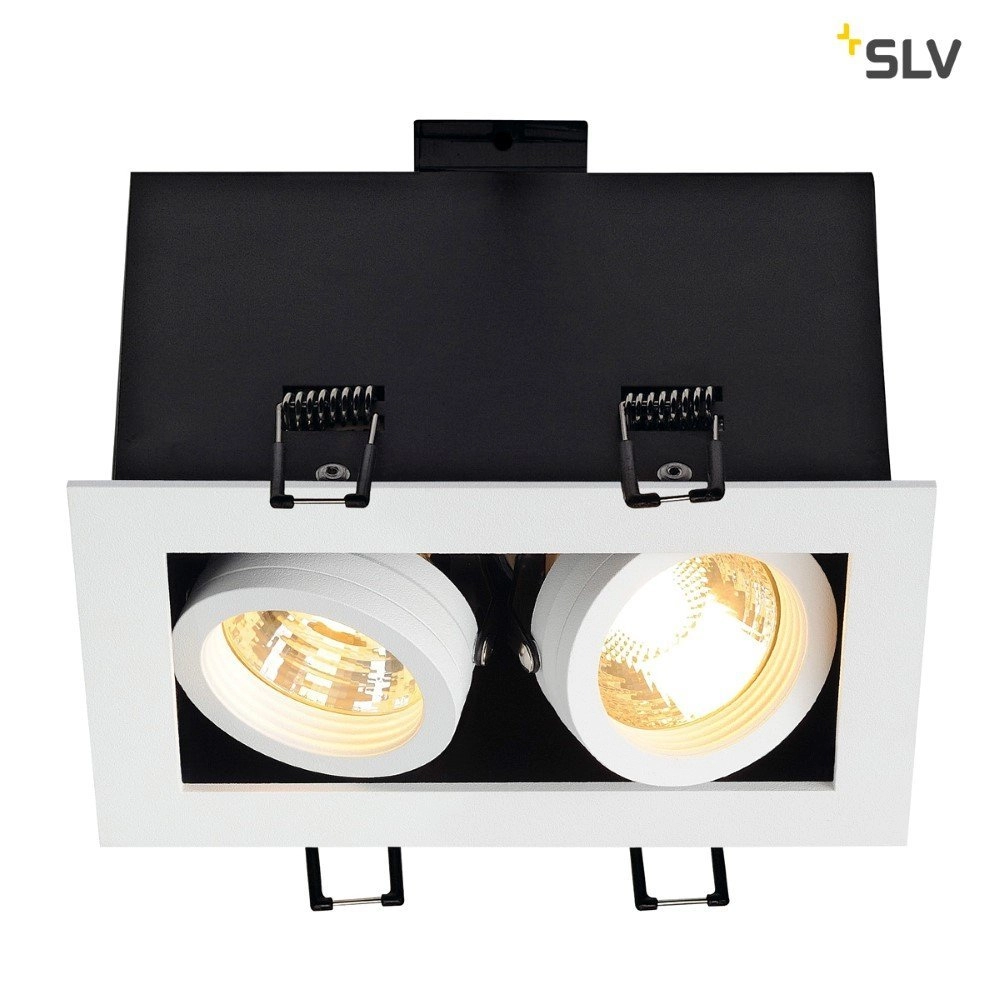Recessed spotlight Kadux 2 GU10 9cm white SLV 4024163151498