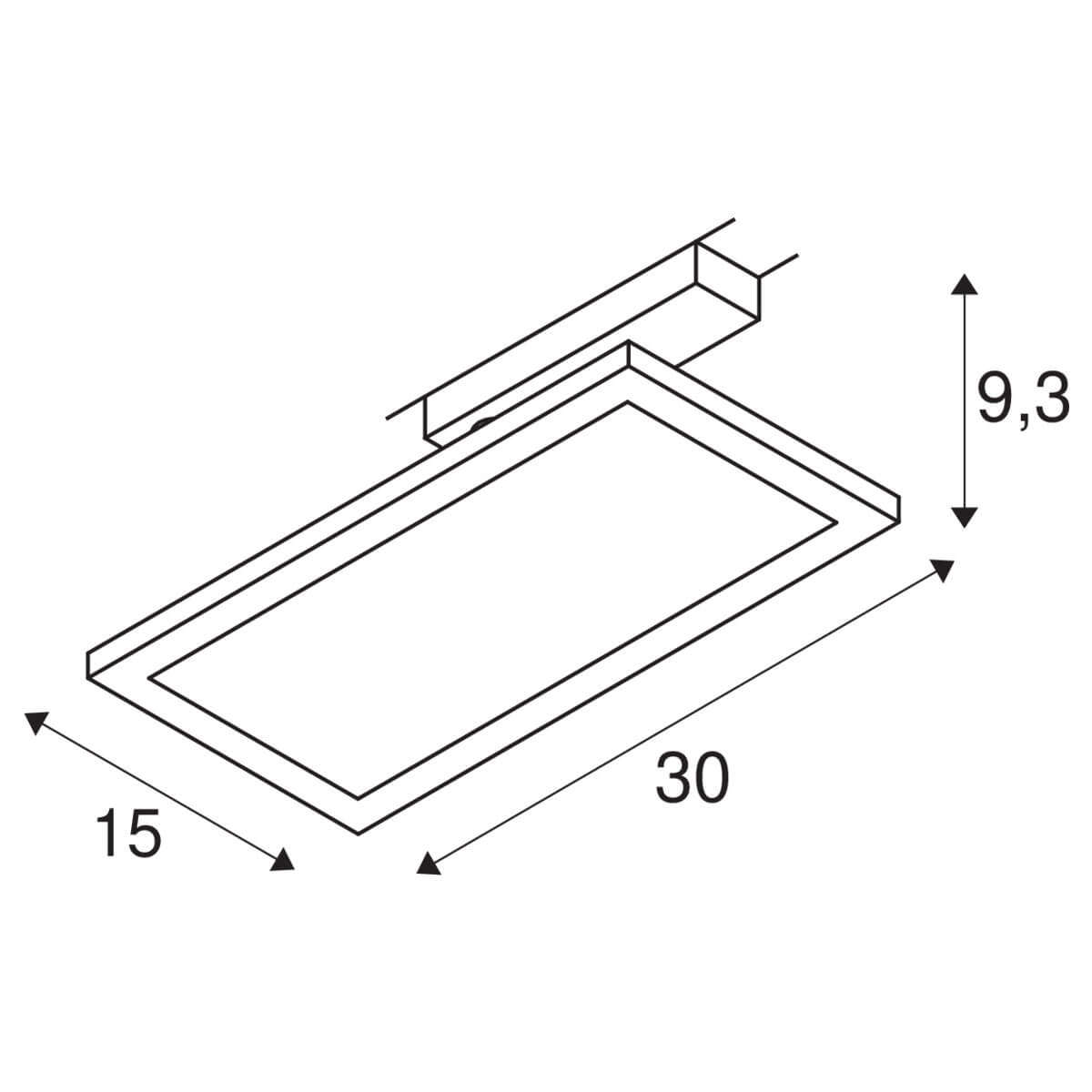 1-phase LED panel Panel Track square white SLV 4024163250849