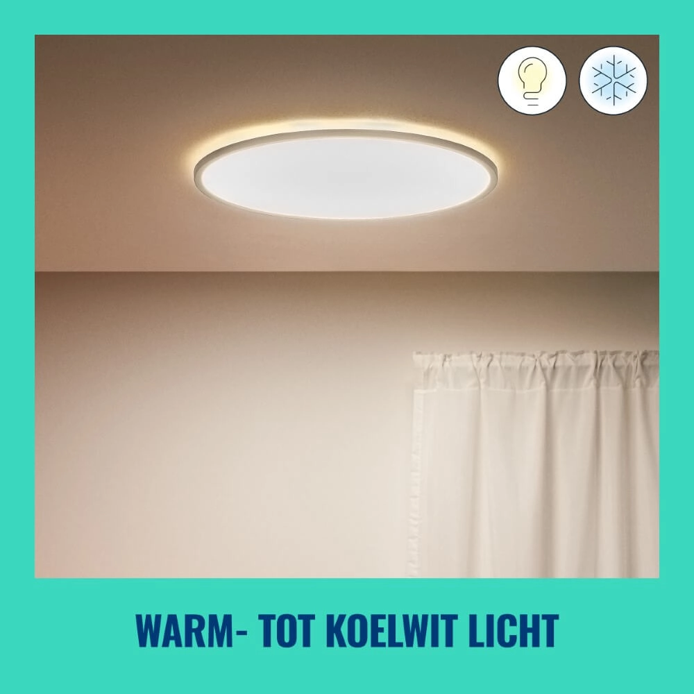 Smart ceiling light SuperSlim Ø 55cm - white WiZ 8719514554979