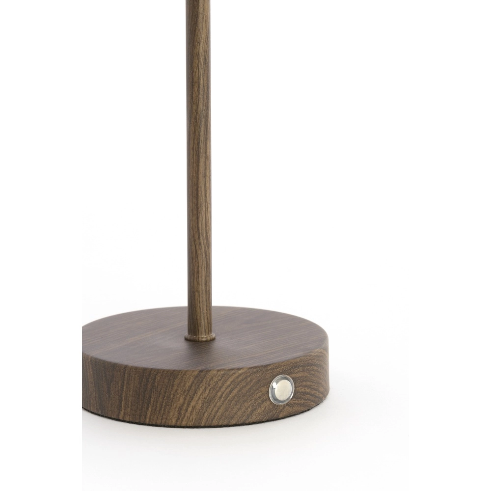 Rechargeable table lamp Diny walnut look with white Light & Living 8717807816377