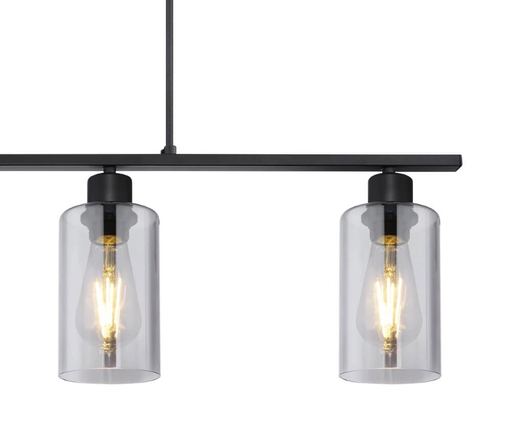 Pendant lamp Hadera with smoke glass Globo 9007371411849
