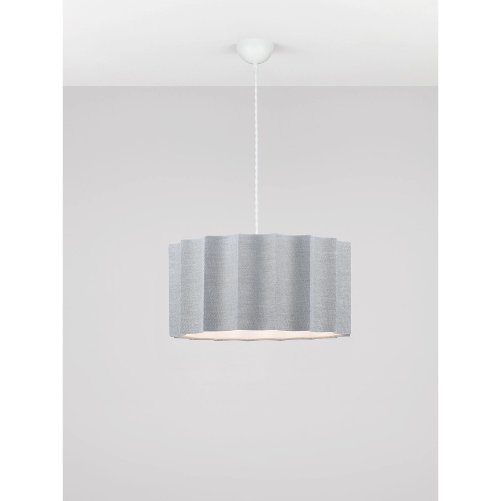 Design pendant lamp Alve grey Ø 45cm Lyora 5212017493668