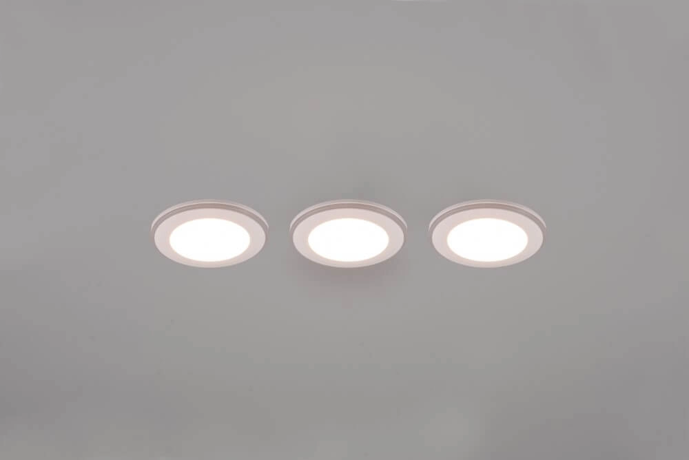 White recessed spotlights Argus set of 3 Trio 4017807574494