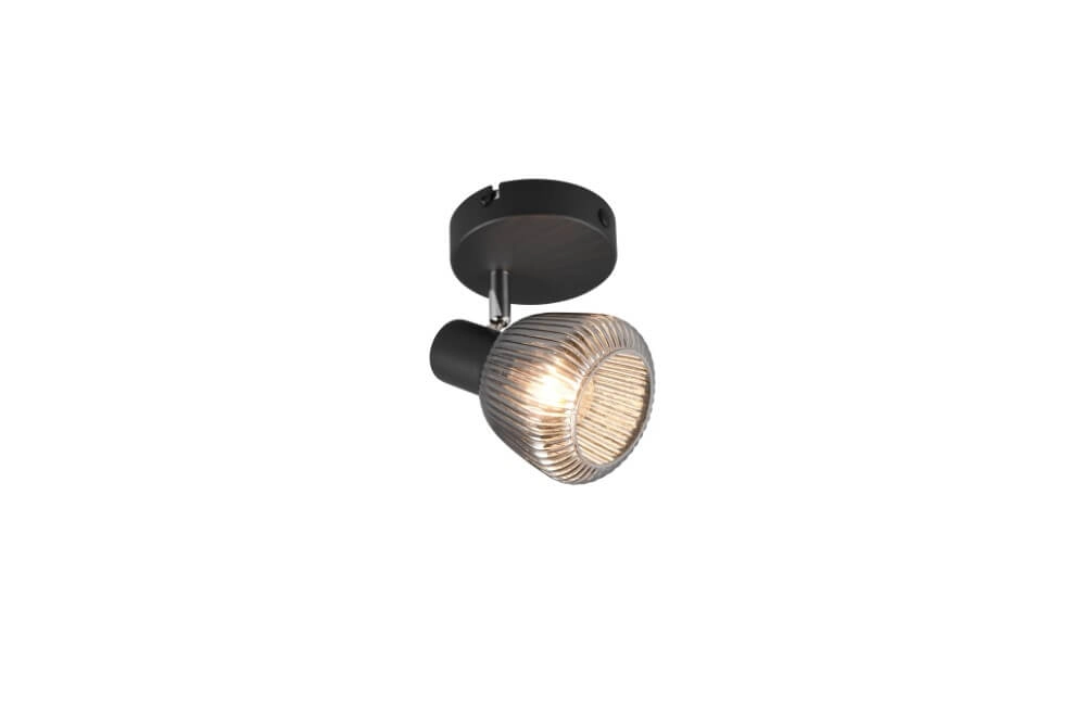 Wall light Tarifa with ribbed glass Trio 4017807615821