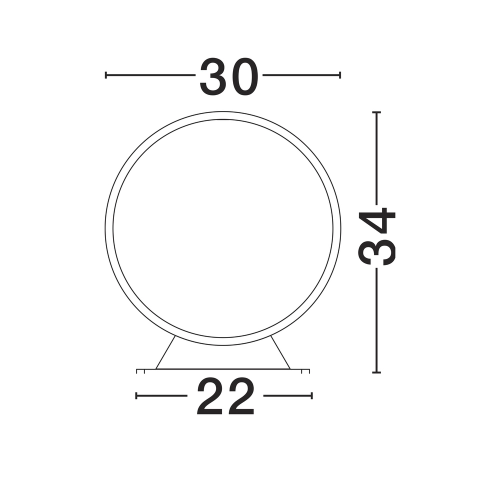 Unique ring light Metro Ø 30cm Lyora 5212017450814