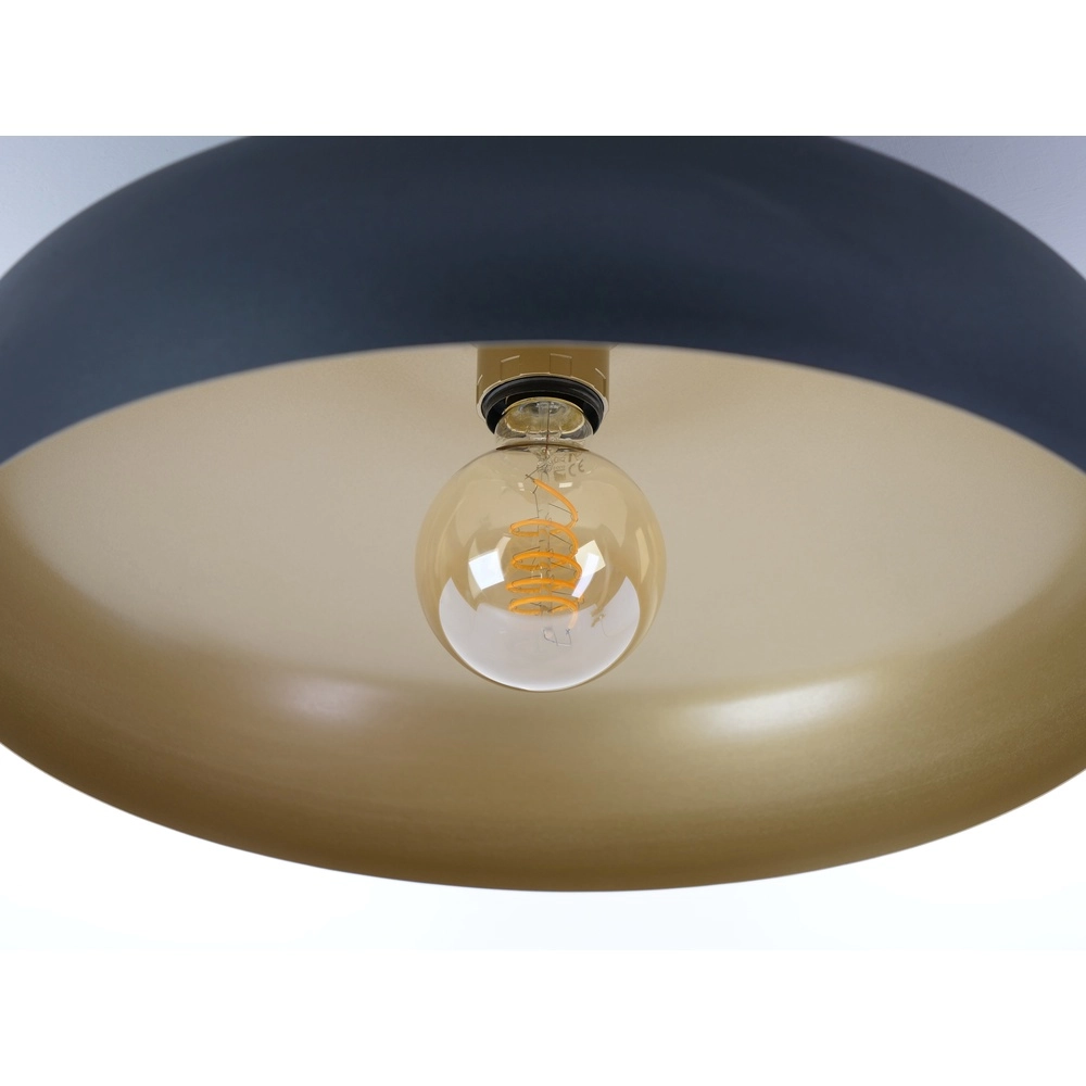 Black ceiling lamp Mogano Ø 40cm - 1x E27 Eglo 9002759318499