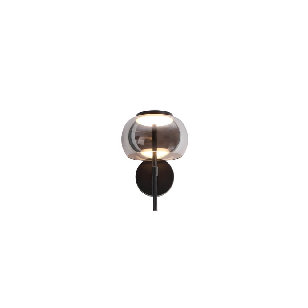 Design wall lamp Bounto with smoke glass Lyora 4255805301166