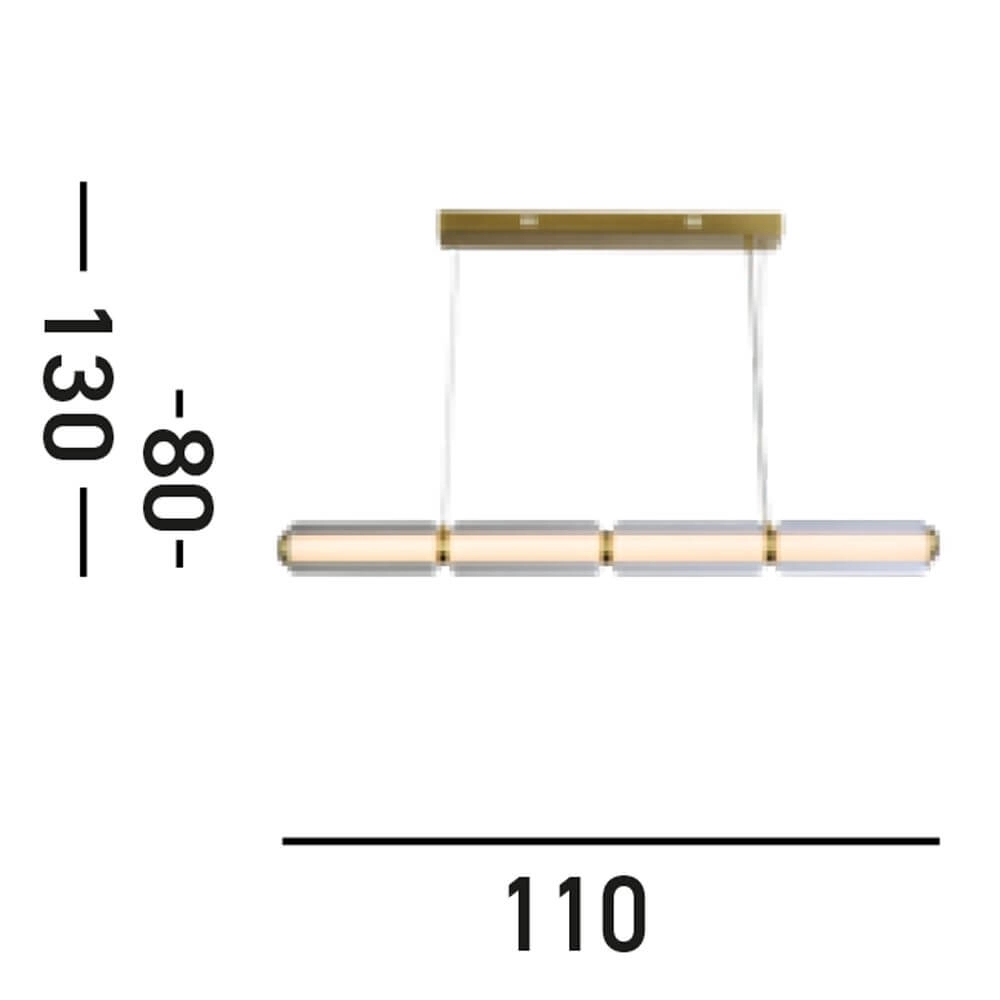 Modern pendant lamp Mod brass Searchlight 5053423271101