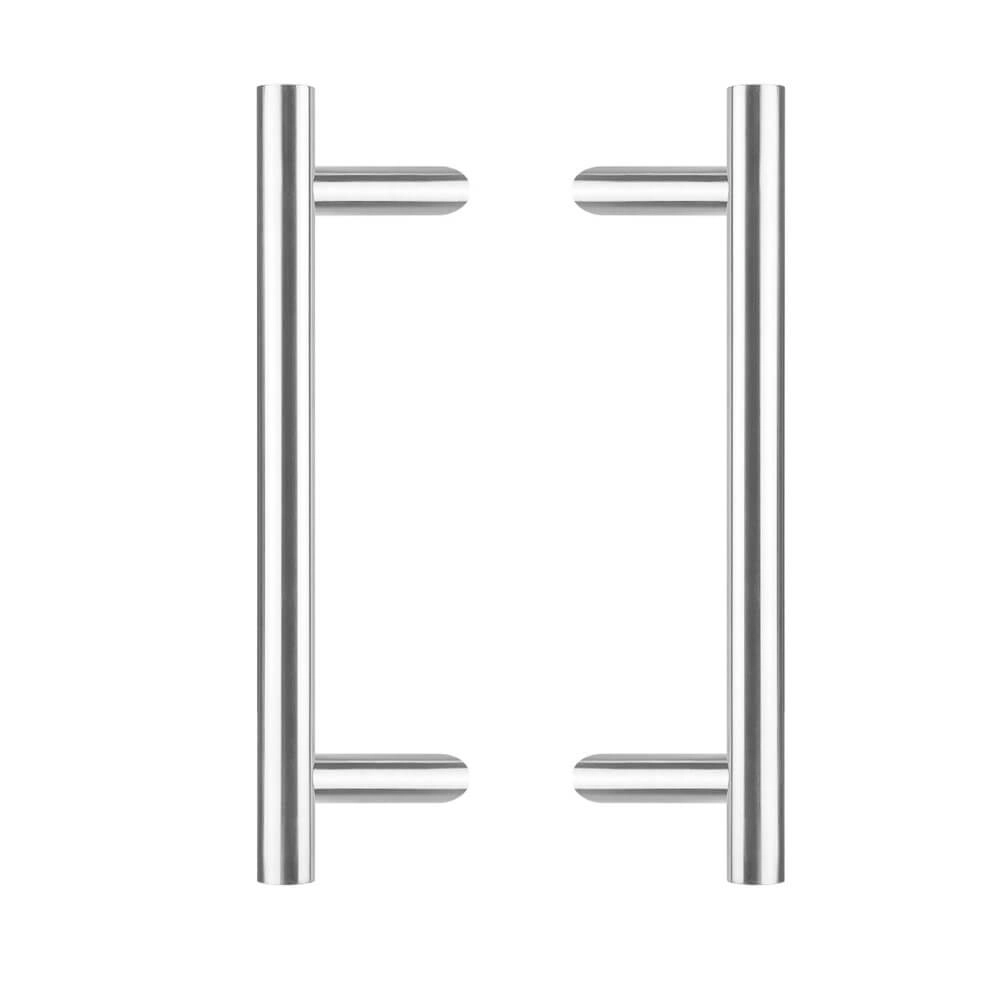 Door handles T-shape Gripon slanted per pair 60cm stainless steel