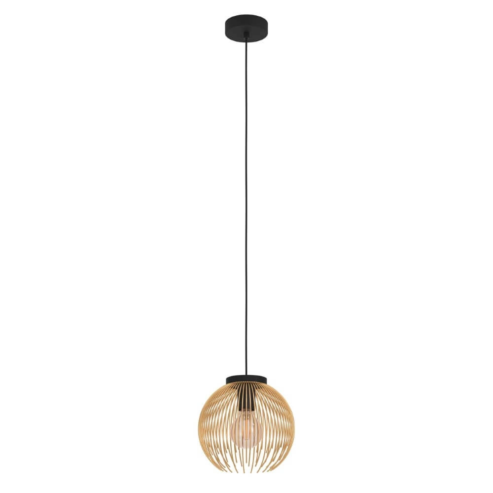 Golden pendant lamp Venezuela Ø 23.5cm Eglo 9008606242788