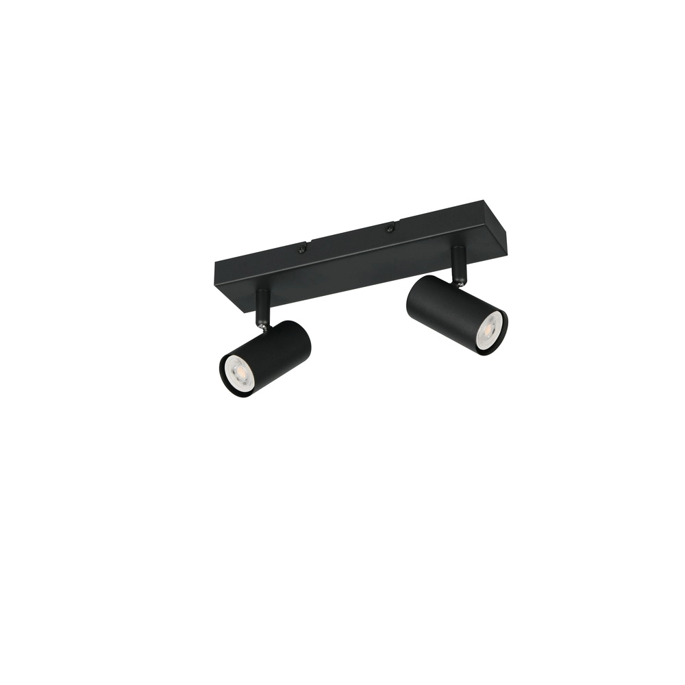 Surface-mounted spot Taryn 2-light black Trio 4017807685558