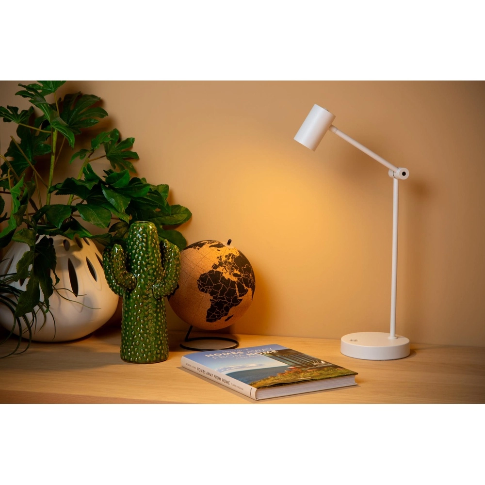 Rechargeable desk lamp Tipik white Lucide 5411212361332