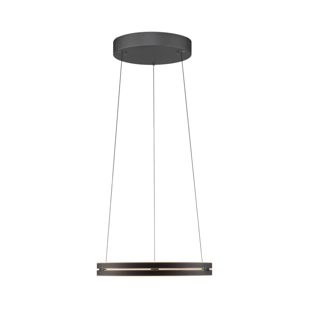Sleek hanging lamp Pure E-Loop black Paul Neuhaus 4012248386224