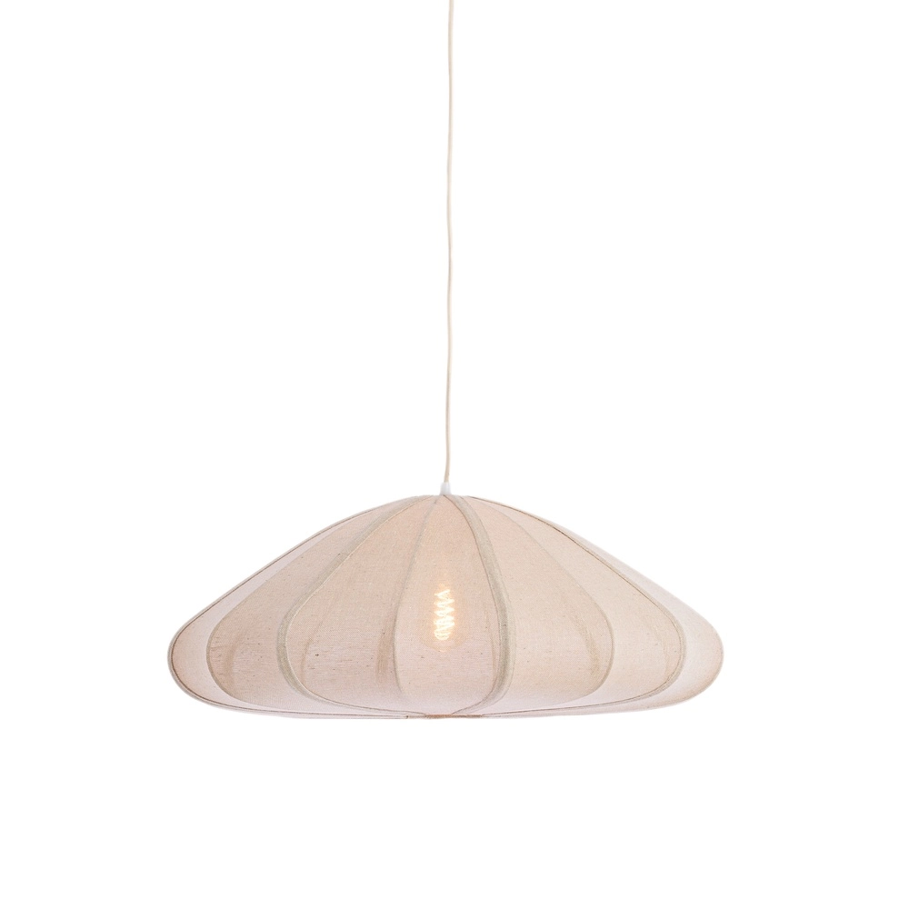 Fabric pendant lamp Cesano Ø 64cm - natural Light & Living 8717807779290