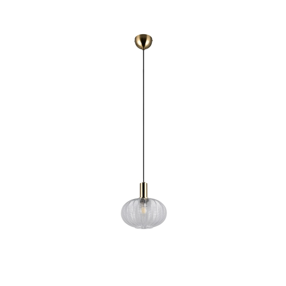 Classic pendant lamp Elvezia transparent glass Trio 4017807682045