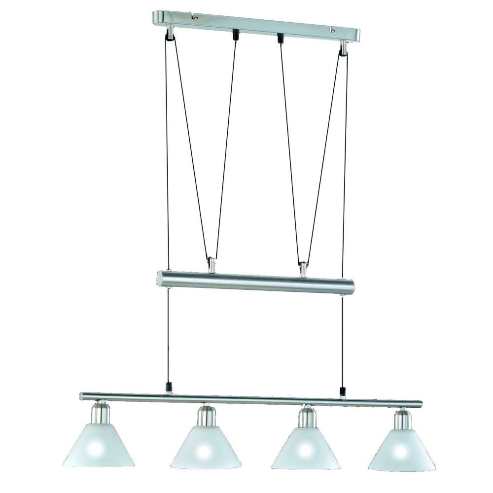 Modern Pendant Lamp Series 3751 4-light nickel matt