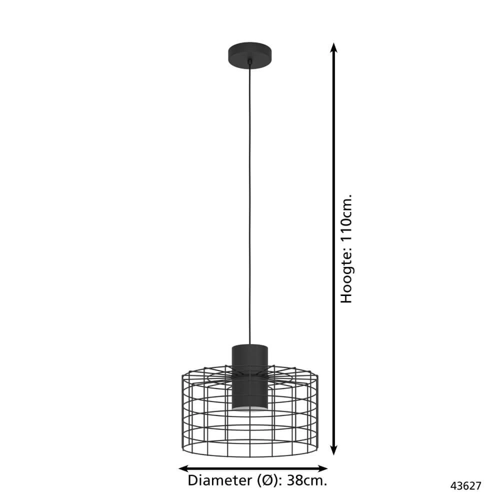 Wire lamp Milligan Ø 38cm Eglo 9002759436278